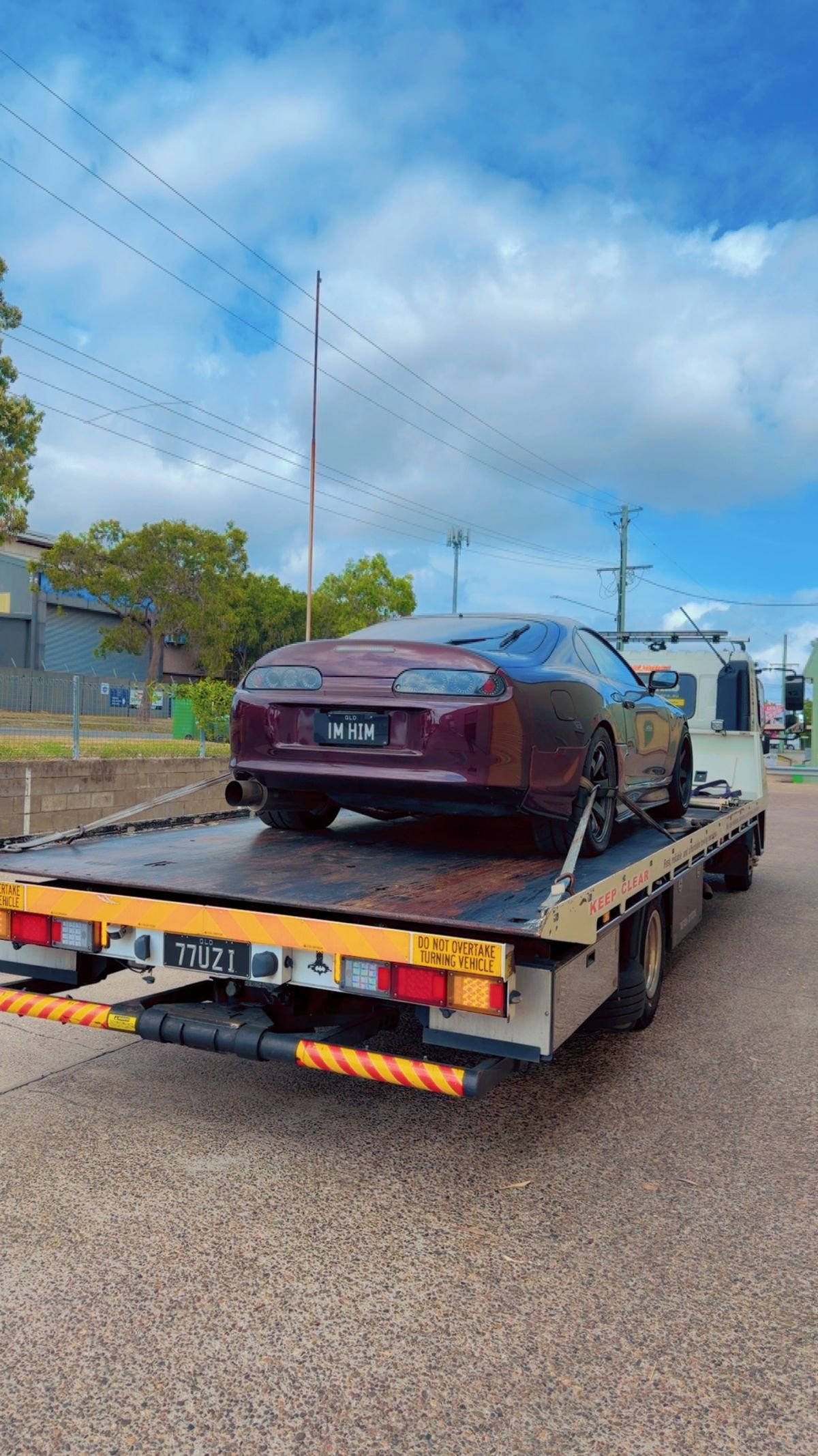 Cash for cars Brisbane — vehicle collected on tilt tray