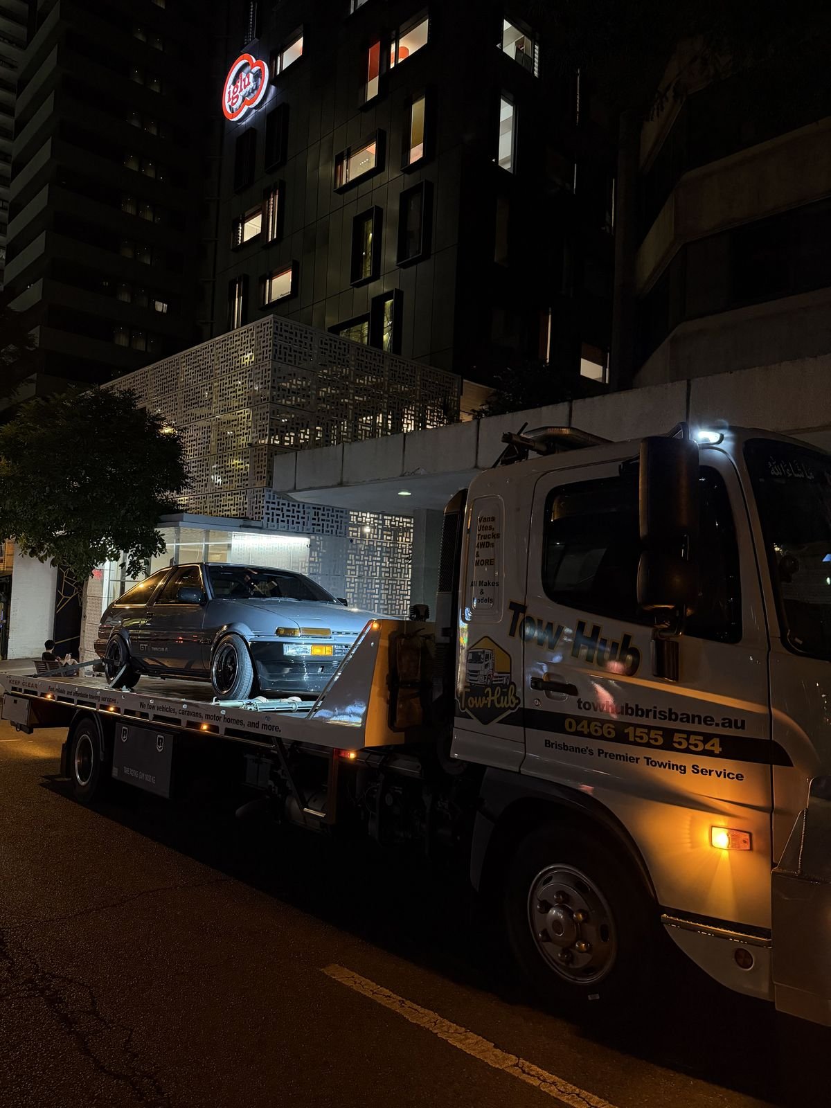 TowHub tilt tray — cash for cars Brisbane pickup